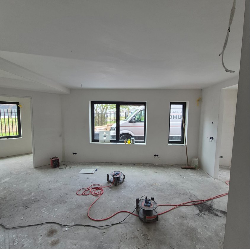 Nieuwbouw sausklaar stucwerk